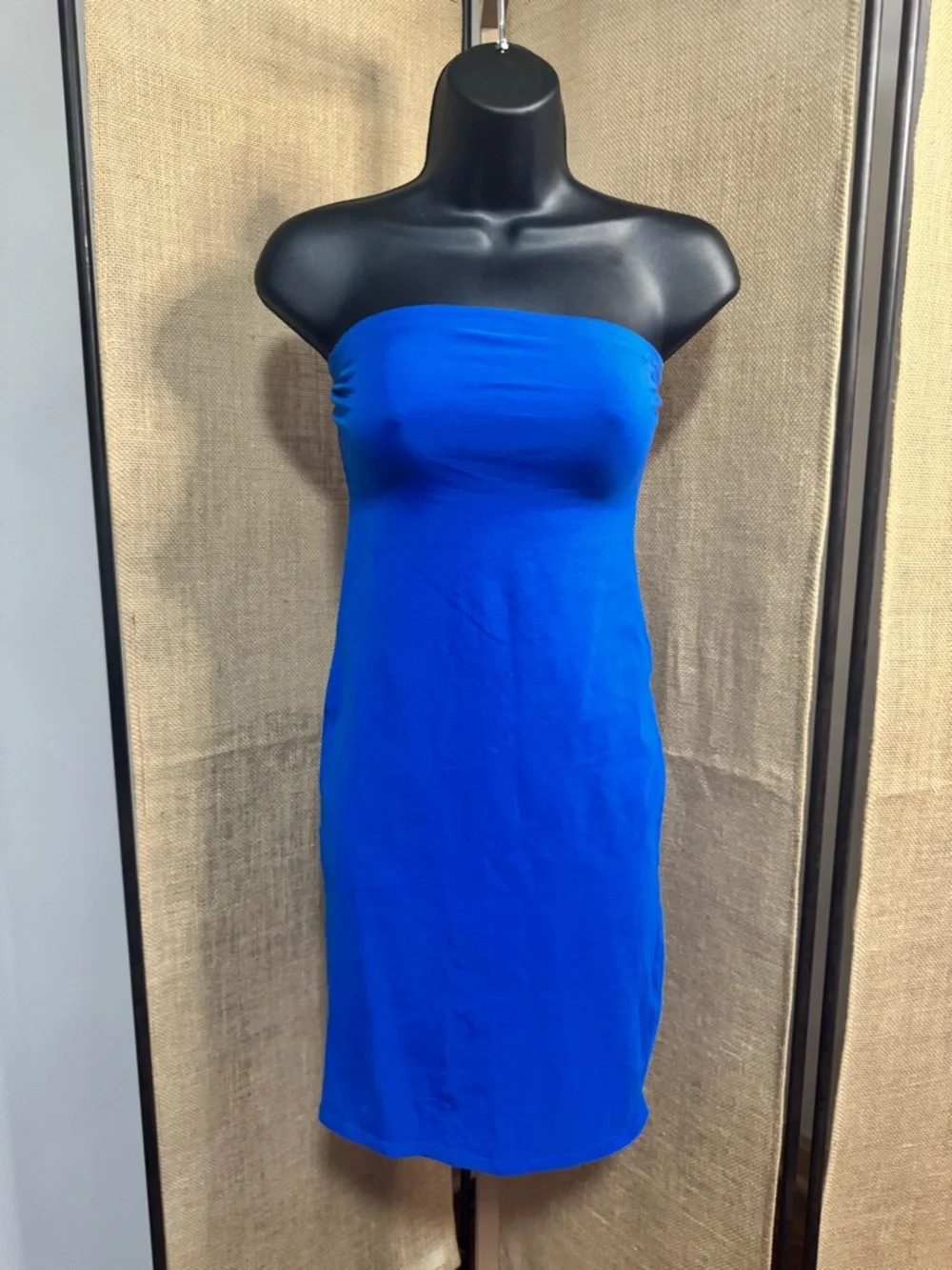 Forever 21 Electric Blue Strapless Tube Dress - Picture 2 of 4